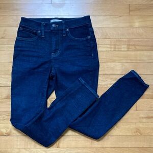 Madewelll 9 Inch Mid-rise Skinny Jeans Stretch Dark Wash 25